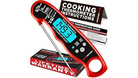 The image shows several digital meat thermometers perfect for cooking the best selling 10 brisket.